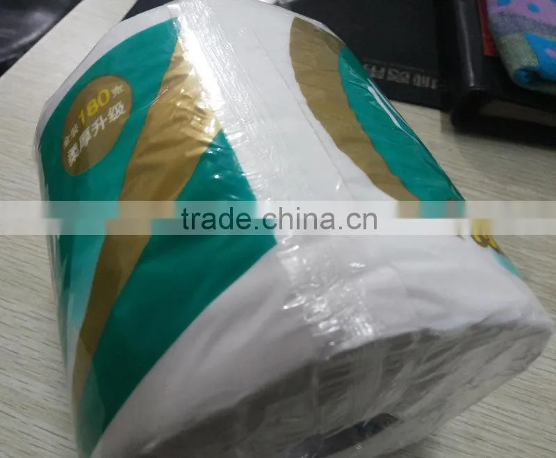 Automatic Single Rolls Toilet Tissue Paper/Kitchen Towel Wrapping and Packing Machine