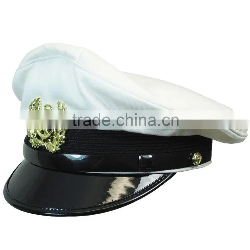 US Navy Admiral Officer Khaki Peaked Cap. custom peak caps