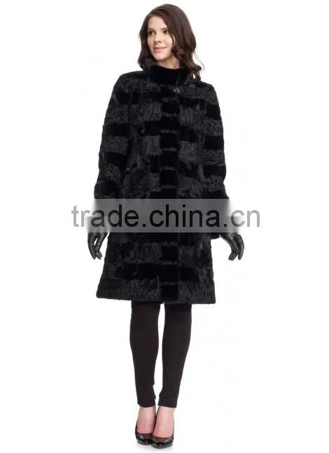 2015 wholesale genuine sheep fur coat/new style sheep fur coat for women