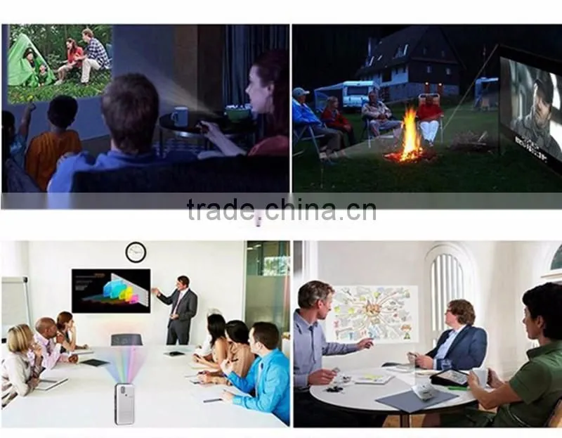 M6 projector Cheapest Polarizer Android 4.4 OS with buletooth smart portable micro projector