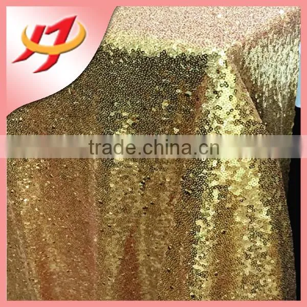 Embroidery fancy wholesale sequin vinyl tablecloths for wedding