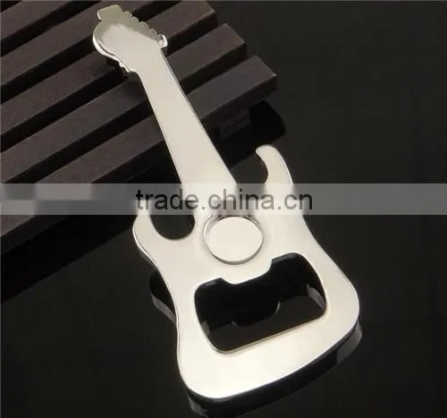 Fashion customized bottle opener guitar keychain