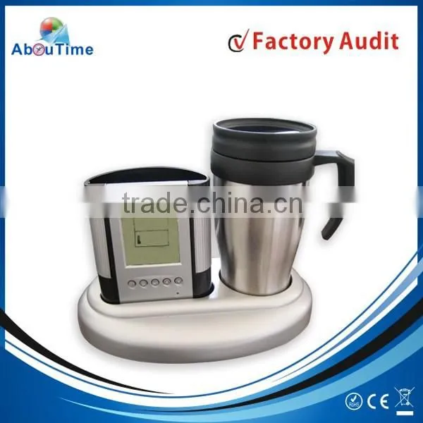 Plastic cup alarm clock display