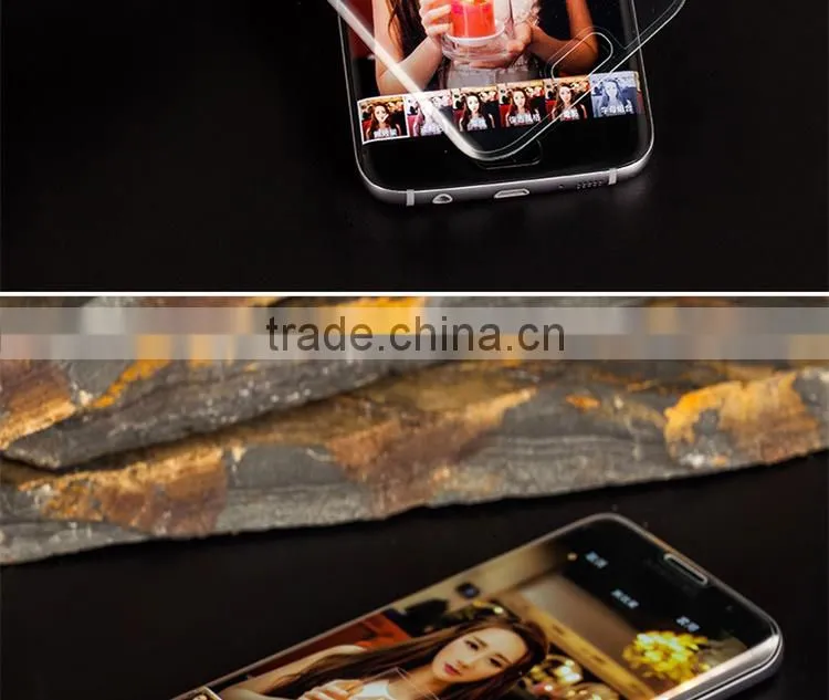 2016 New Full Cover Transparent 3D Curved Glass Screen Protector for Samsung S7