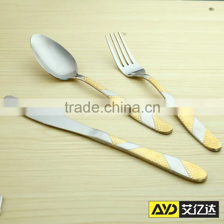 Nice Design! gold plated flatware wholesale