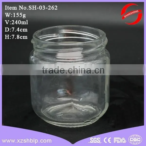 240ml glass jar for jam