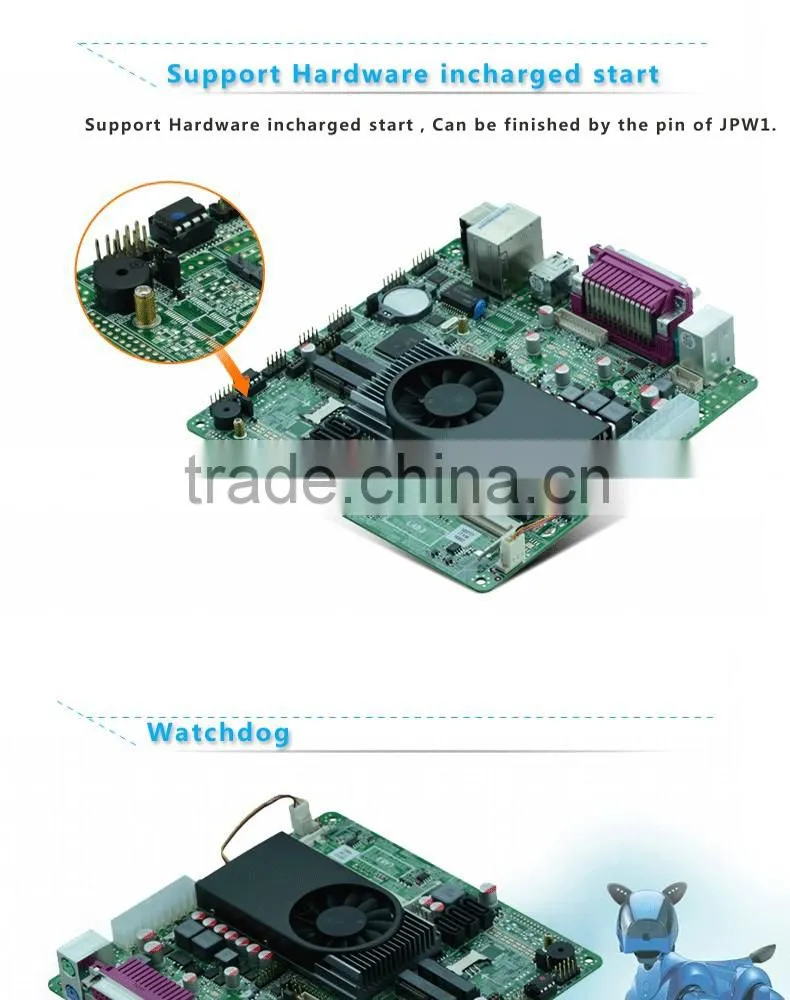 x86 embedded motherboard OEM/ODM motherboard with integrated processor