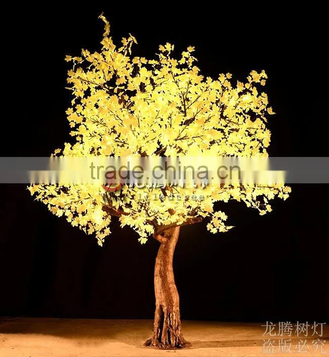 3m Copper wire warm white led simulated maple trees