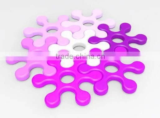 Colorful silicone hot pad,silicone cup mat,silicone rubber hot pads