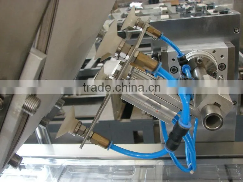 Automatic blister paper card filling and sealing machine for battery/toothbrush/etc