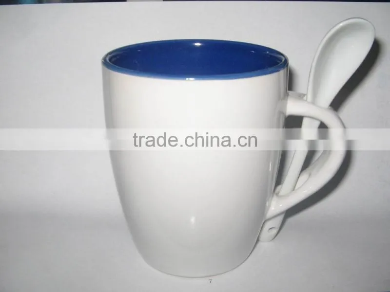 ceramic cup with spoon