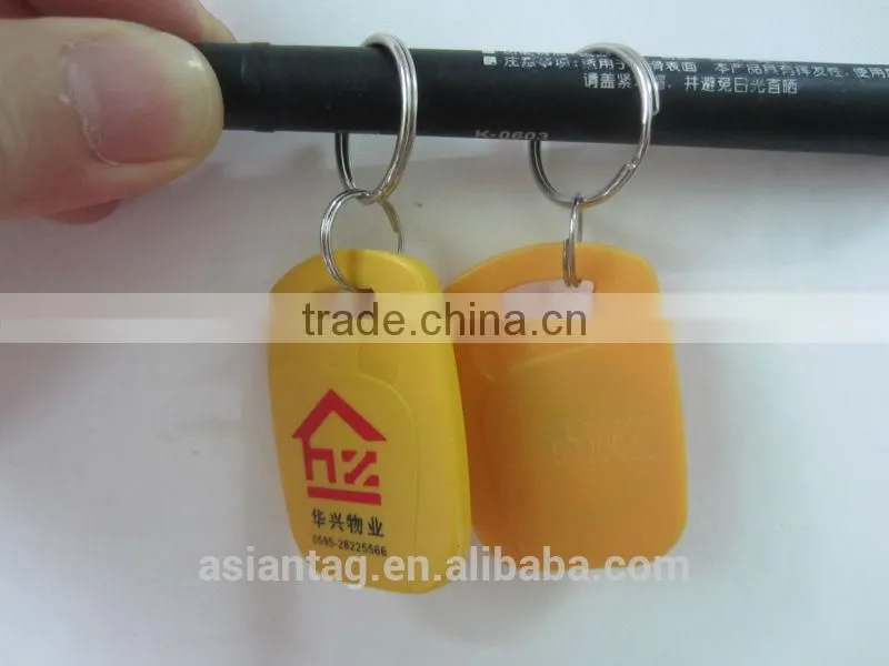 2014 China plastic cheap rfid keyfob tag