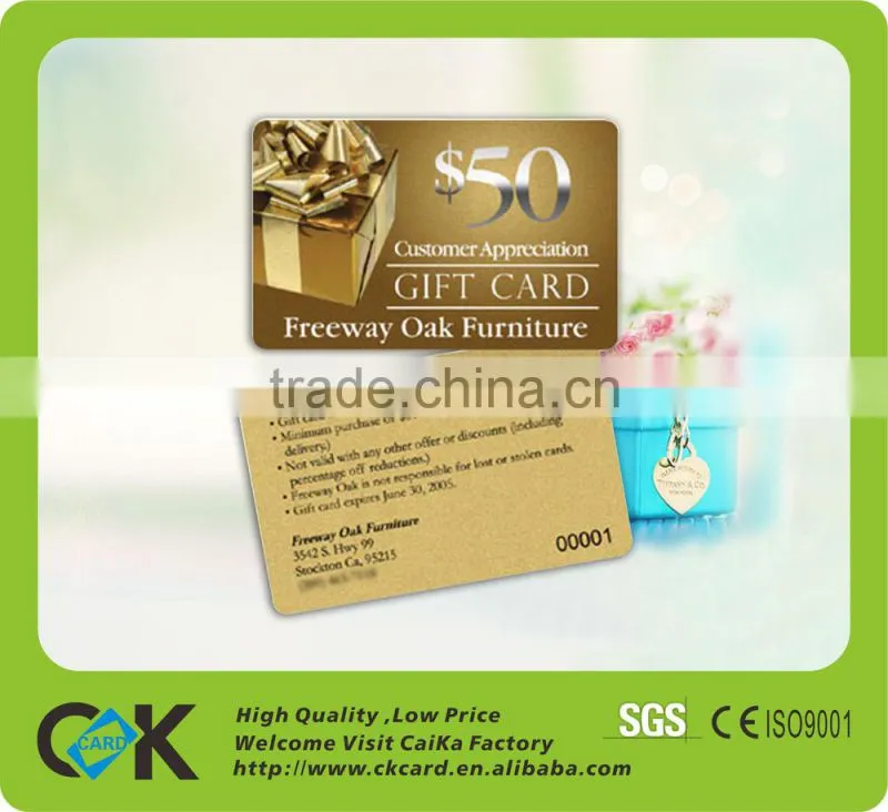 discount coupons! cheap gift card printing with low price from gold supplier