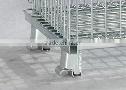 stackable and foldable wire cage/wire container