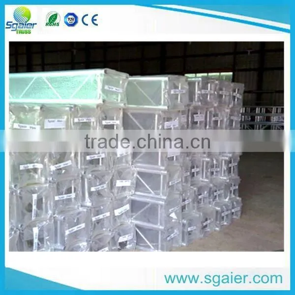 Latest style easy install DIY aluminum portable truss stage for exhibition