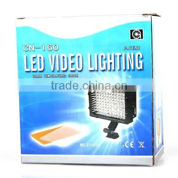 CN-160 LED Video Light for Camera DV Camcorder Lighting