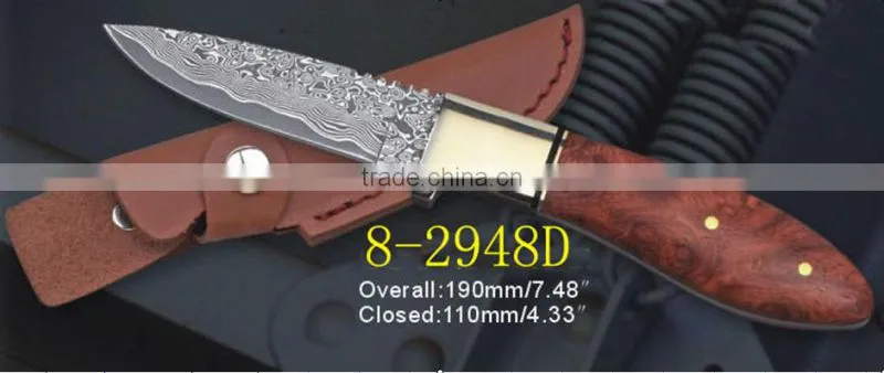 DS-1003 Pakistan damascus steel tactical folding knife