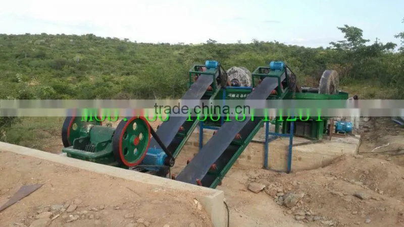 High efficiency gold ore milling wet pan mill with installation service