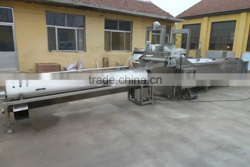 SUS 304 stainless steel chicken feet production line for chicken feet peeling blanching and cutting machine