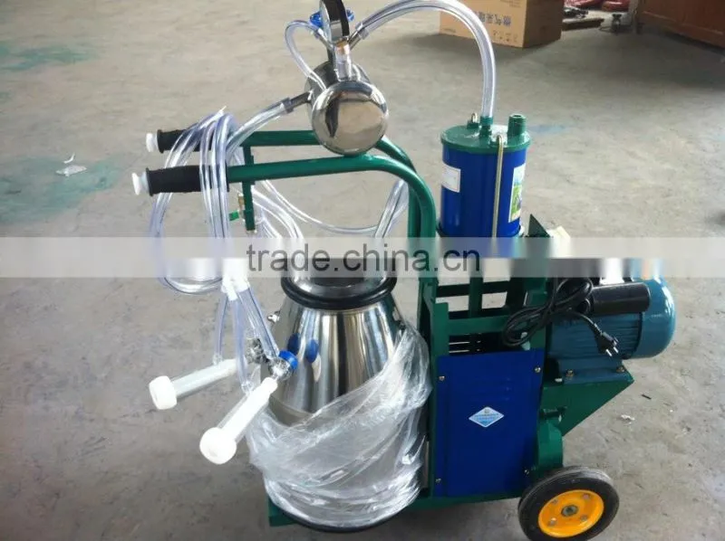 piston double bucket milk machine