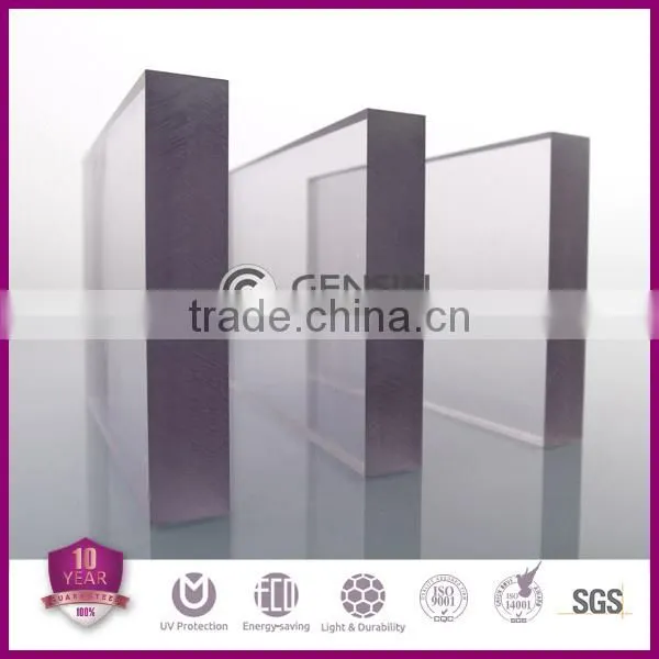 20mm Thicken Polycarbonate Solid Sheet,Plexiglass,Solid Polycarbonate Sheet Transparent One Side or Double Sides UV Coating