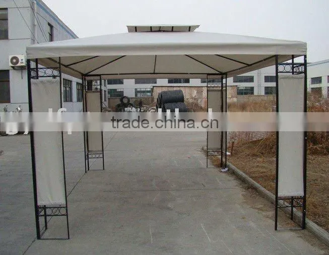 Metal Outdoor Garden Pavilion with side wall