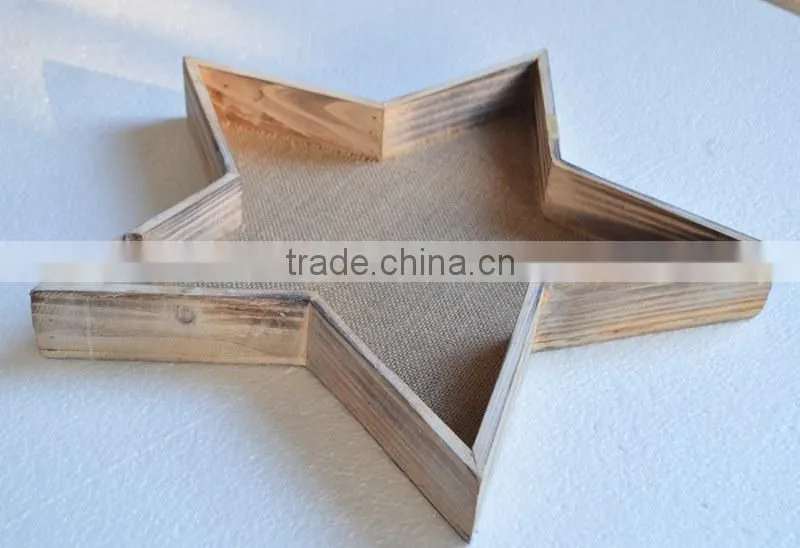 Unfinished wooden trays can under custom request