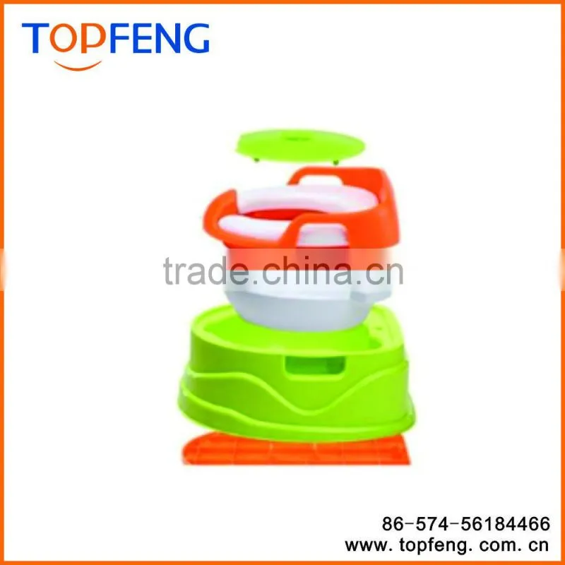 4 in 1 Soft Secure Non-slip Comfortable Seat ,Step Stool Toilet Trainer Baby Potty, Perfect Mommy's Helper for Kids Boys Girls