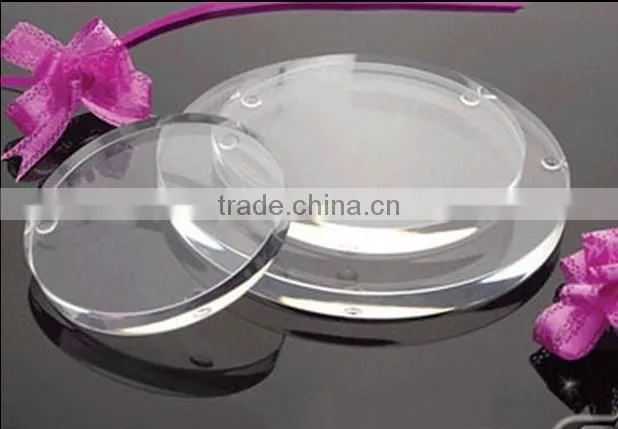Clear transparent acrylic coaster,OEM cheaper plastic coaster