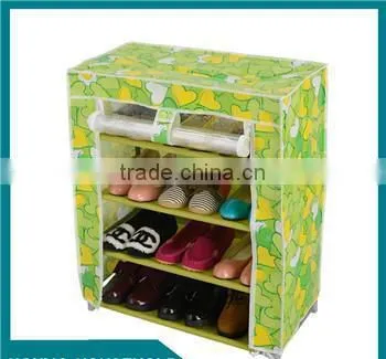 Portable Folding shoe rack, Non-woven Fabric Dustproof 5Tiers Hot Sale Shoe Rack Wall Mounted with Cloth Cover