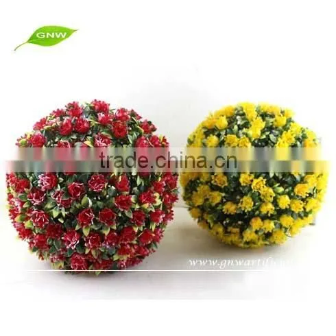 GNW BOX1011 Wholesale Plastic Plants Decorative Artificial Grass Preserved Boxwood Balls