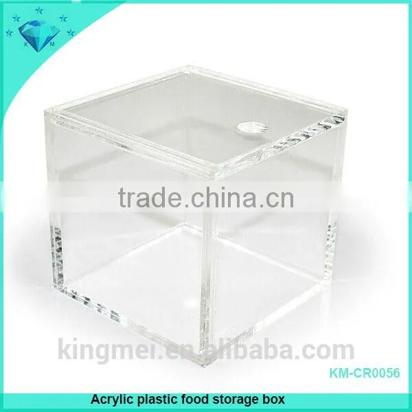 small transparent acrylic boxes with cover