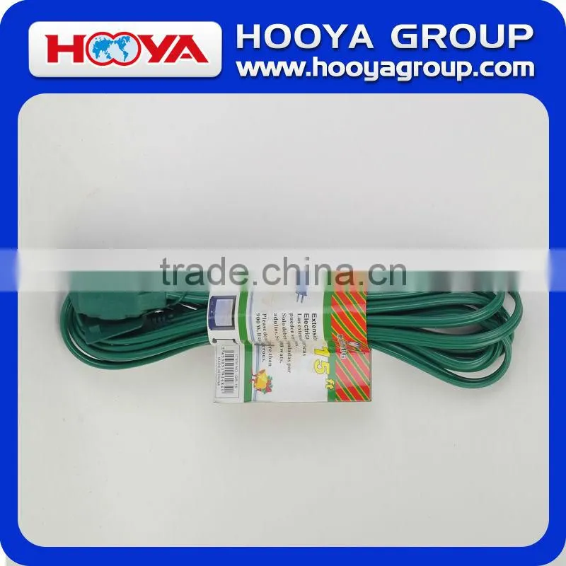 110v Green Universal electrical Extension Cord