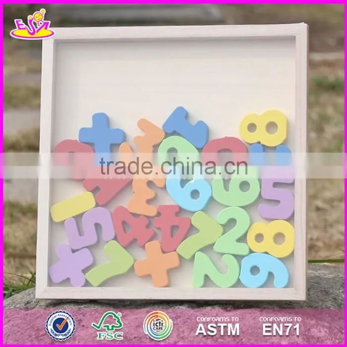 2017 New design toddlers educational numbers wooden math games for kids W14B073
