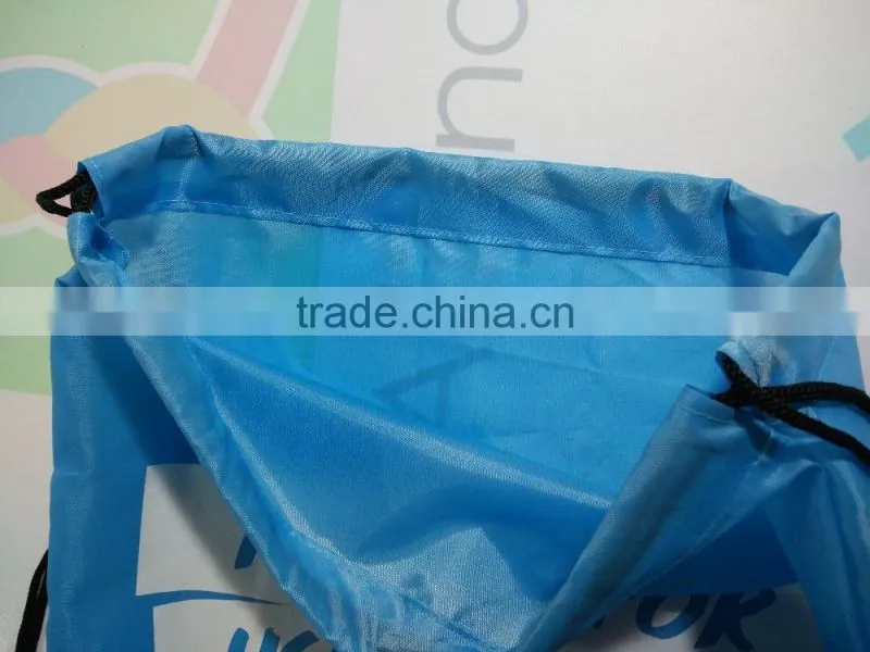 Alliance safe rpet polyester foldable drawstring bag for shopping