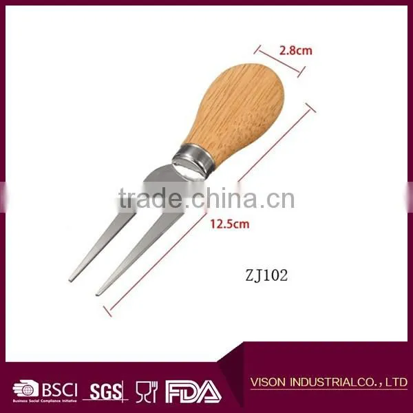 Wood hanle Cheese Set