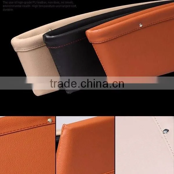 Premium PU Leather Seat Catch Car Seat Slit Pocket Organizer