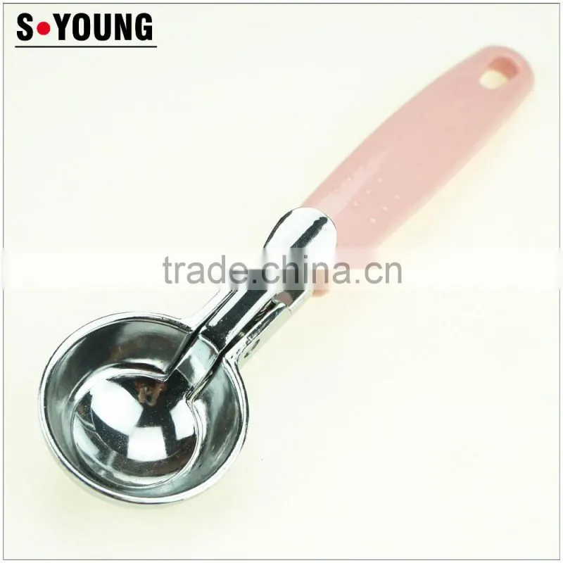 42160 hot sale zinc alloy icecream spoon Stainless steel ice cream spoon