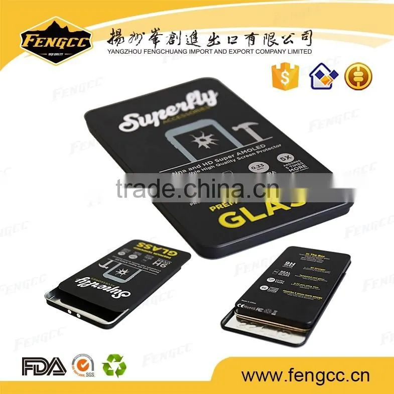 Fancy large samll flat square tin box