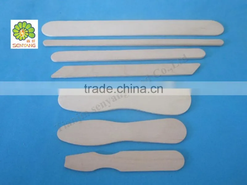 large small petite wooden applicator for facial&body waxing