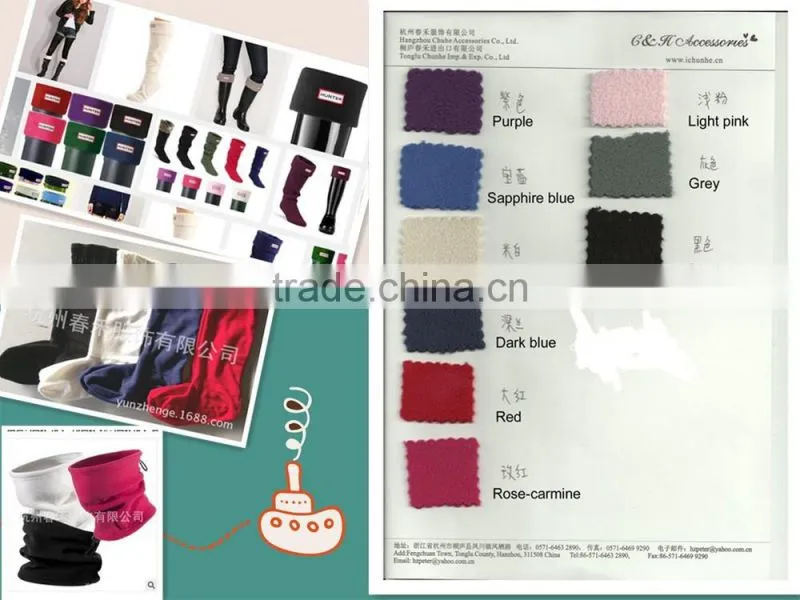 high quality winter mens warm & soft fleece boot liners socks factory