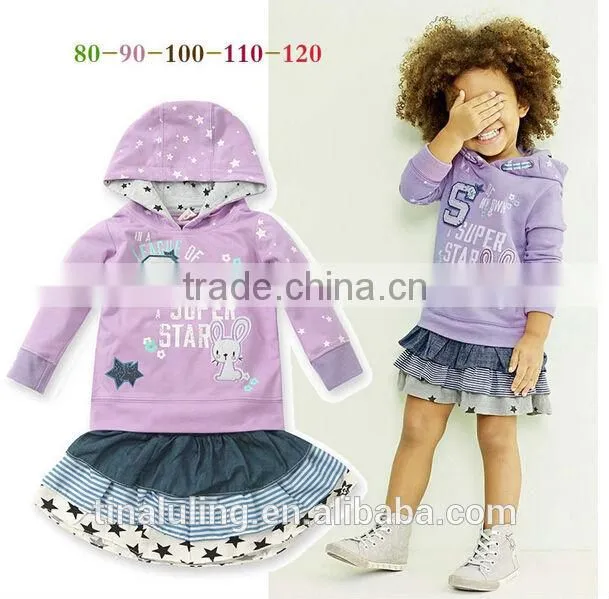 Wholesale children boutique clothing clothes for kids lovely girls 2pcs outfits
