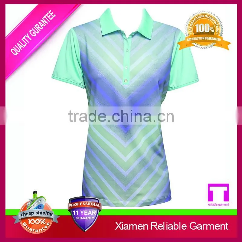 Custom embroidery logo women polo shirt, 100% cotton polo t-shirt