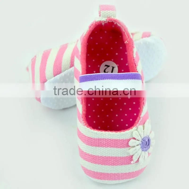 Fashion Stripes Newborn Crib Shoes Baby Shoes Toddlers Soft Shoes