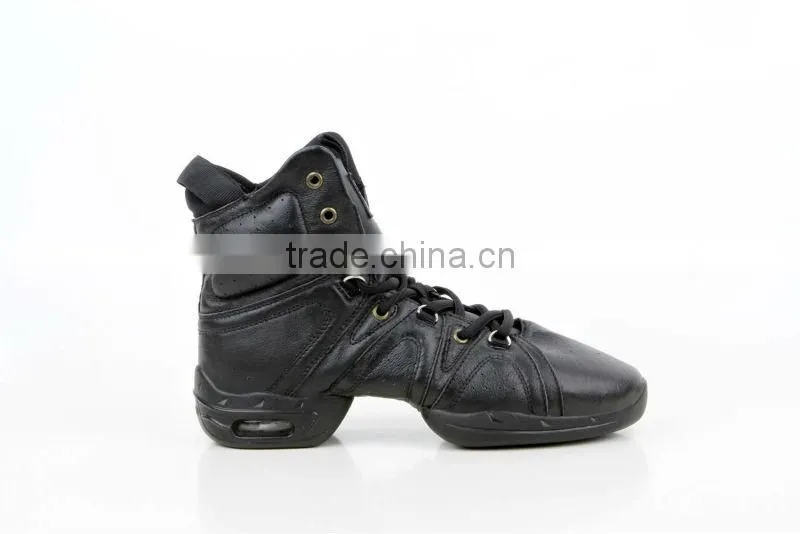 Guangzhou Top Quality Leather Dance High Top Sneakers #0958