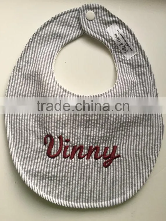 New arrival Baby shower gift Seersucker bib