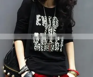 printing t shirt, long sleeve women printed t-shirt