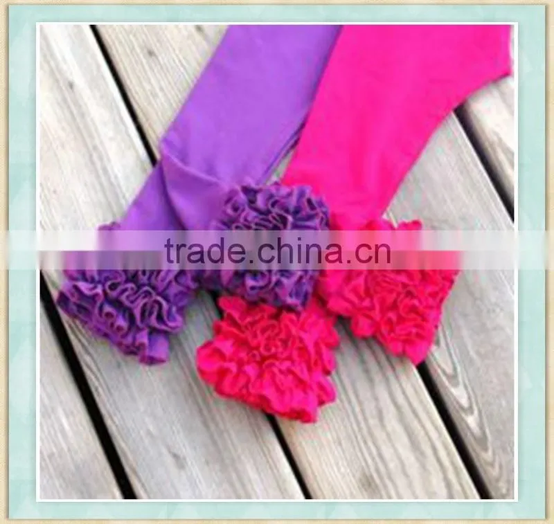 girls icing floral double ruffle leggings girls icing pants boutique ruffle pants