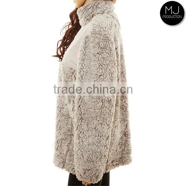 wholesale puffer knitted jersey monogrammed blank youth quarter zip jacket sherpa fleece pullover for women