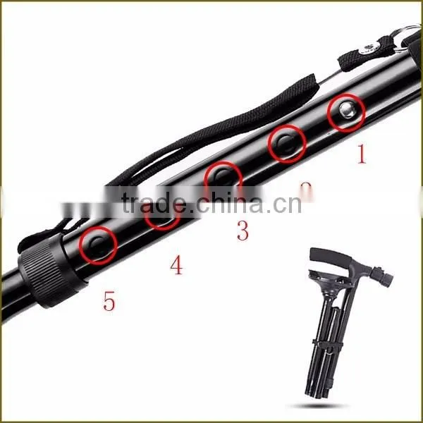 Ultimate LED Magic cane with Alarm device for asking help when old people fall down
